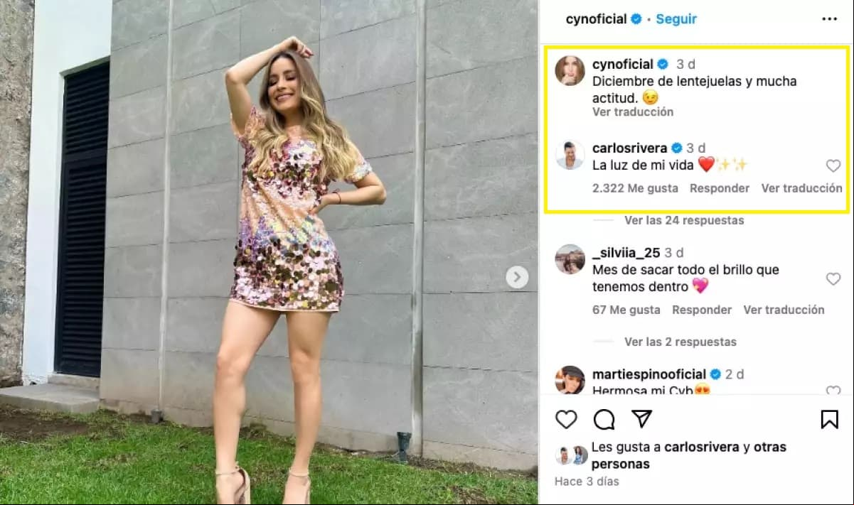 Carlos Rivera dedicó romántico mensaje a Cynthia Rodríguez en Instagram